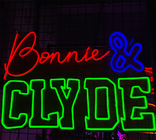 Bonnie&clyde Lover weeding party bedroom house neon sign